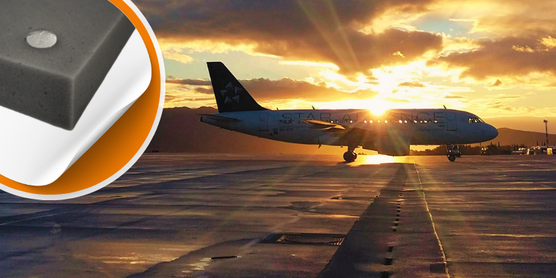 Polydamp hydrophobic melamine foam for aircraft insulation